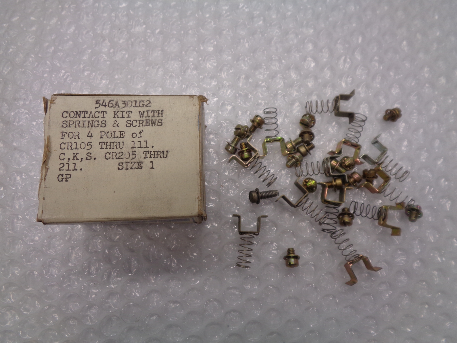GENERAL ELECTRIC 546301G2 CONTACT KIT NSMP
