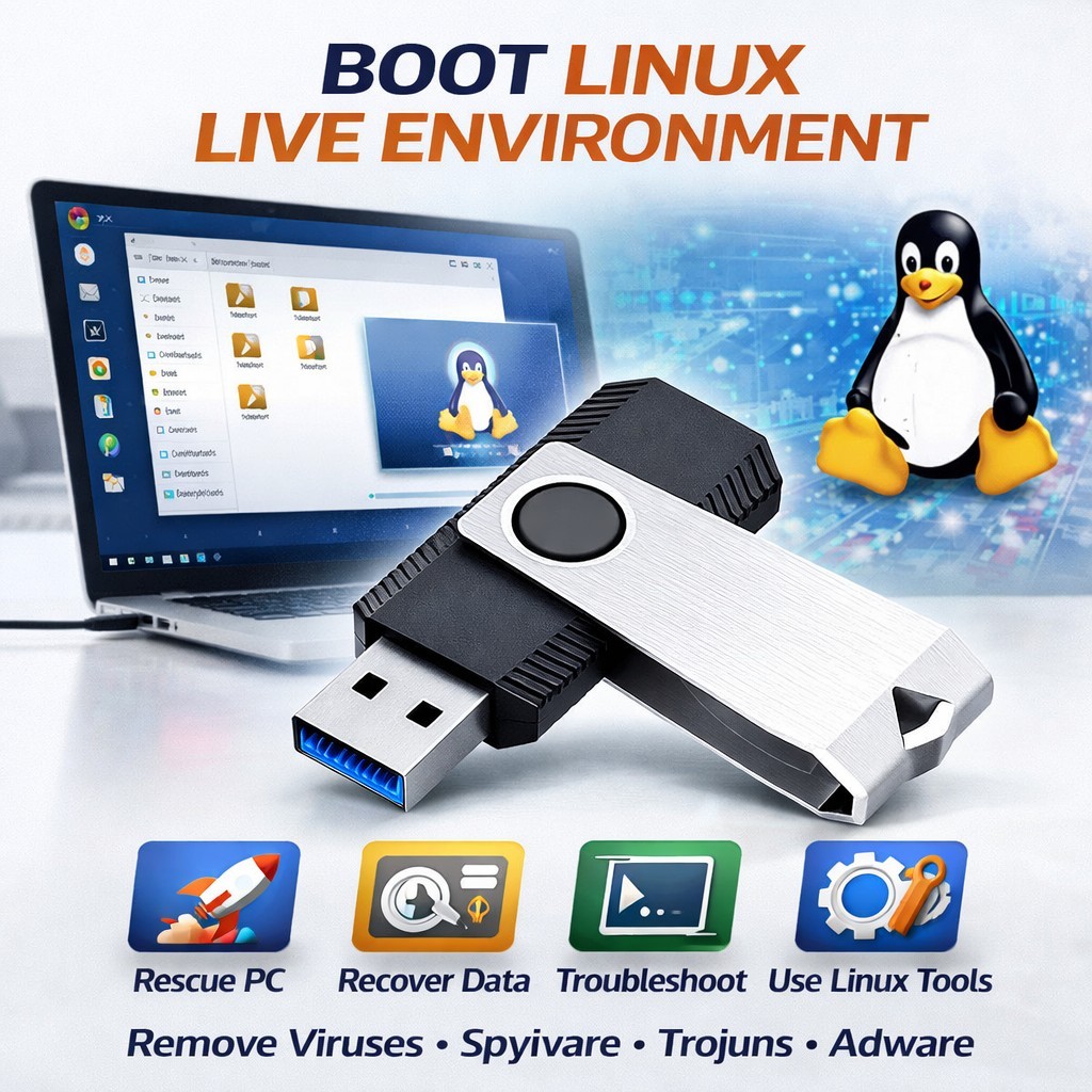 Ultimate Computer Repair Toolkit USB | Bootable Recovery & Diagnostics | 5 PACK