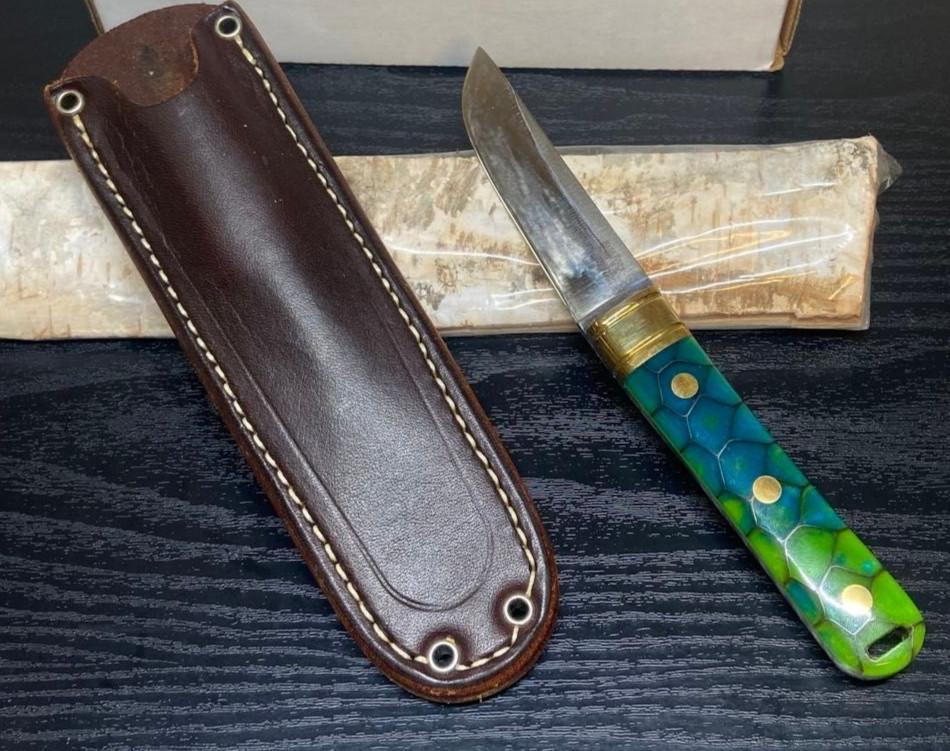 Bark River Kitsune Tanto CPM154 Fixed Blade Knife Rare sharpening marks