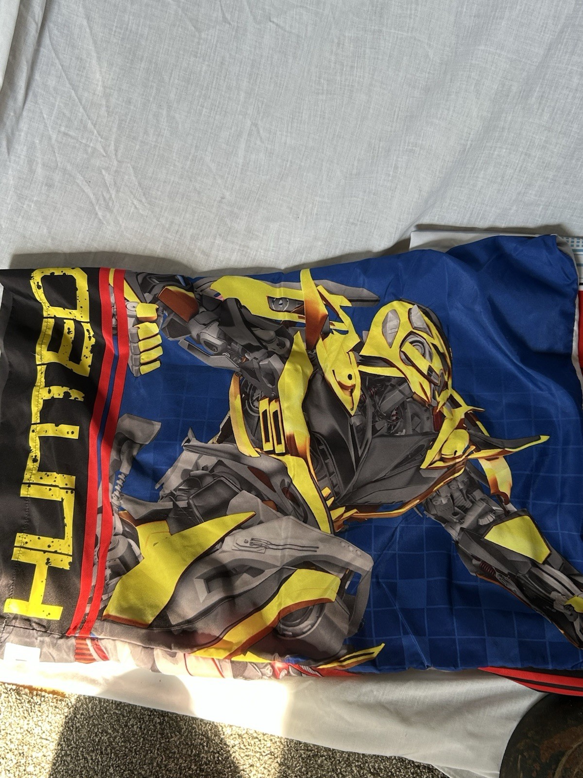 Transformers Standard Pillowcase Optimus Bumblebee Kids Bedding Hasbro