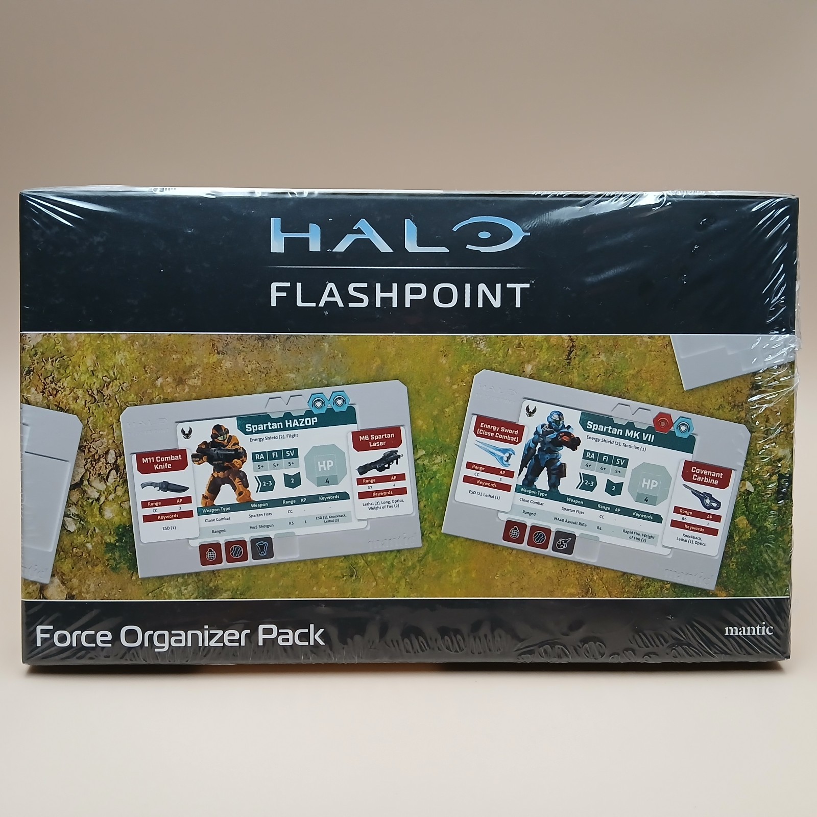 Halo Flashpoint Force Organizer Pack Mantic Games Spartan Cards Tokens New...