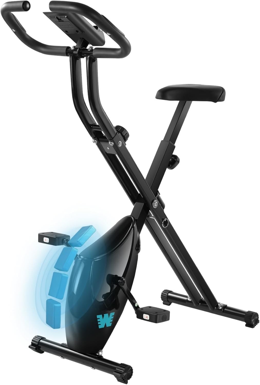 Stationary Exercise Bike Home Workout 5 IN 1 Foldable Indoor Cycling Bike