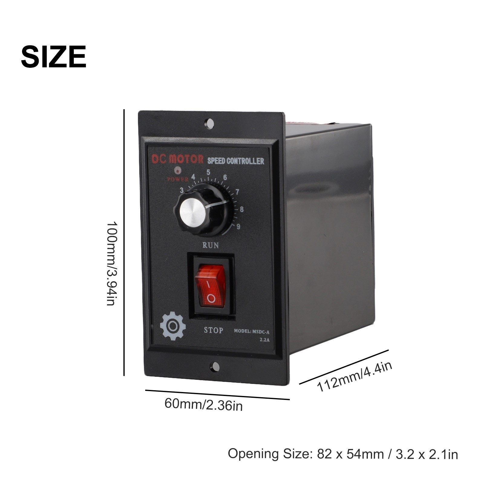 Efficient Performance AC 110V to DC 90V Motor Controller for 500W Motor