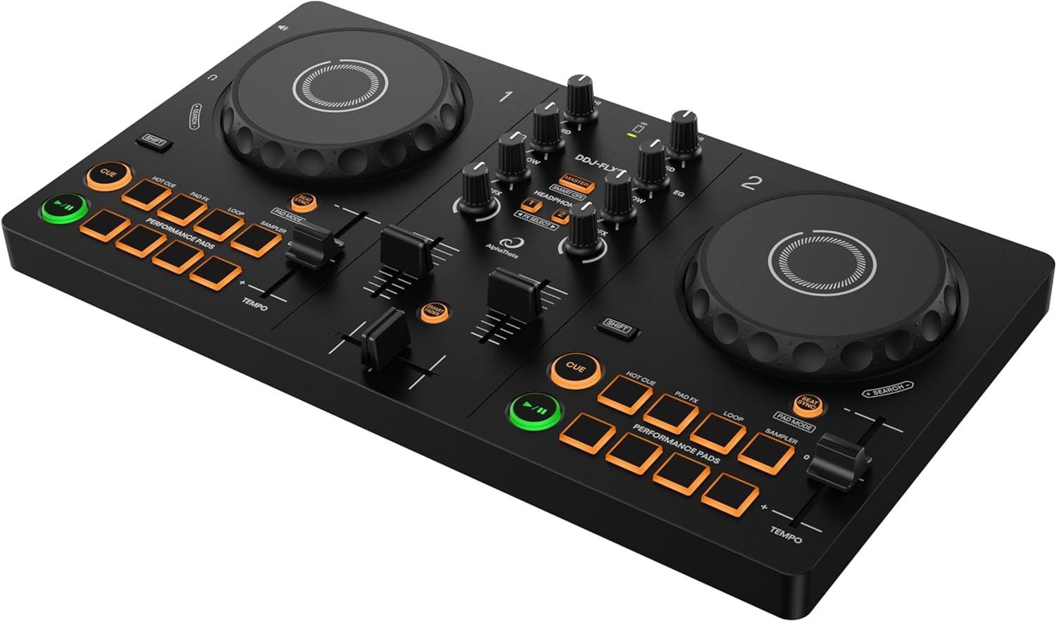 DDJ- Compact 2-Channel DJ Controller - Streaming-Ready, Smart Fader & Smart C...