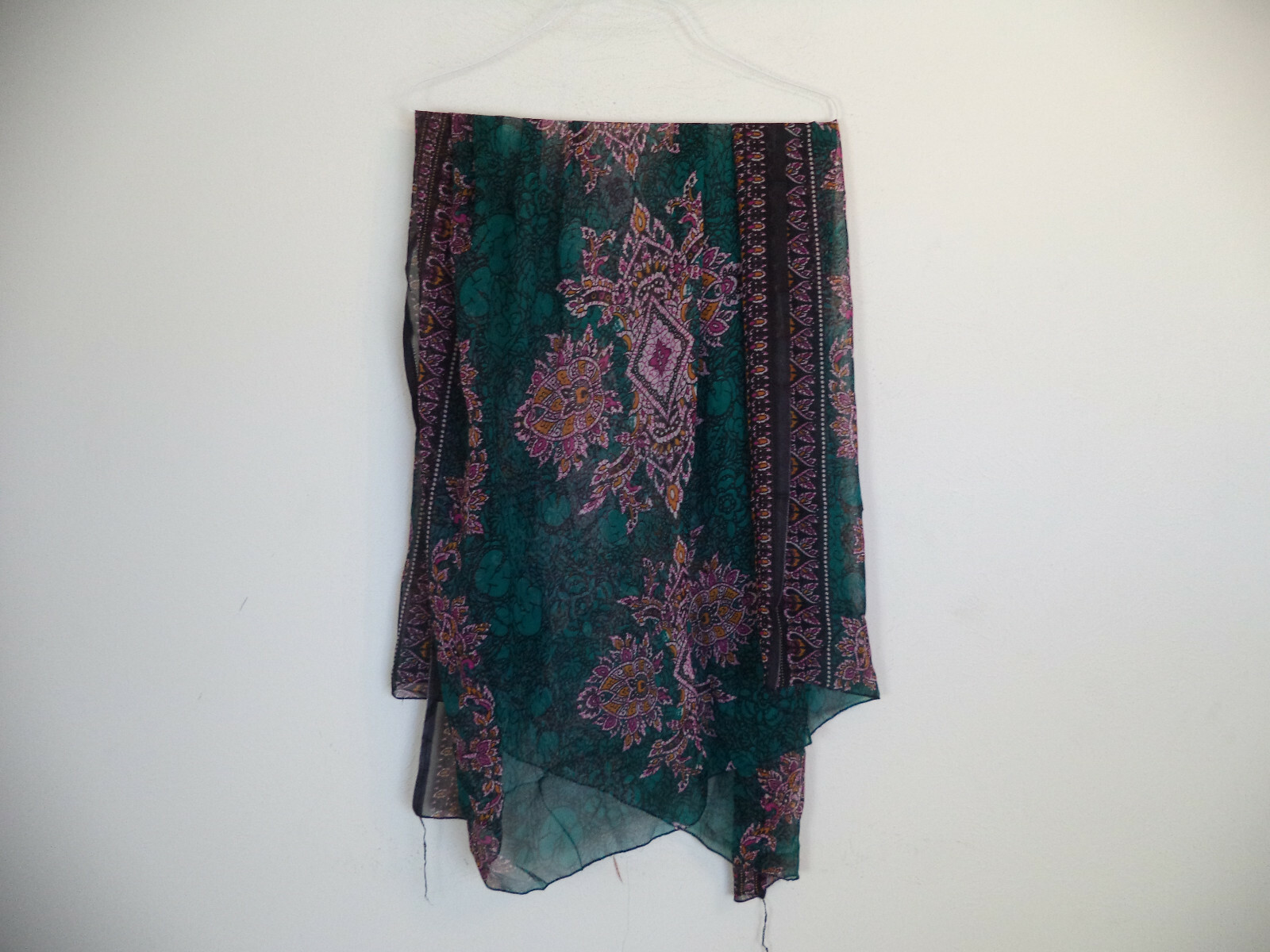 Women's Multi Color Handmade Flowing Traditional African Bubu Gown With Scarf.