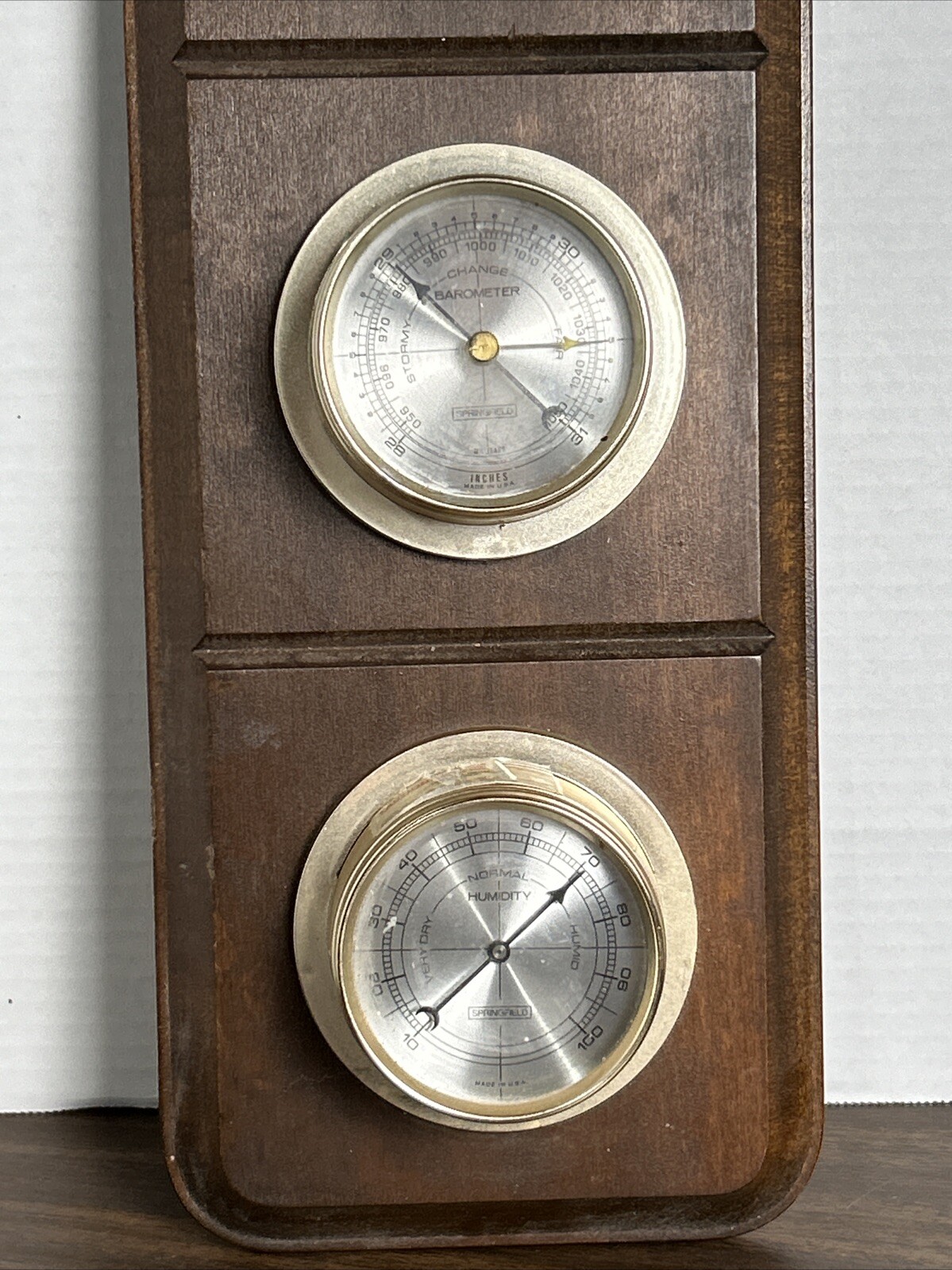 Springfield Weather Center Thermometer/ Barometer/ Humidity
