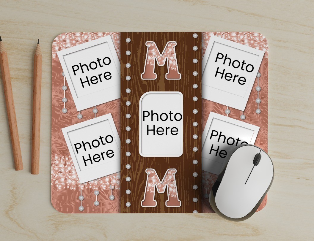 Mom Add Photo Mouse Pad great for Office or Gaming Personalize