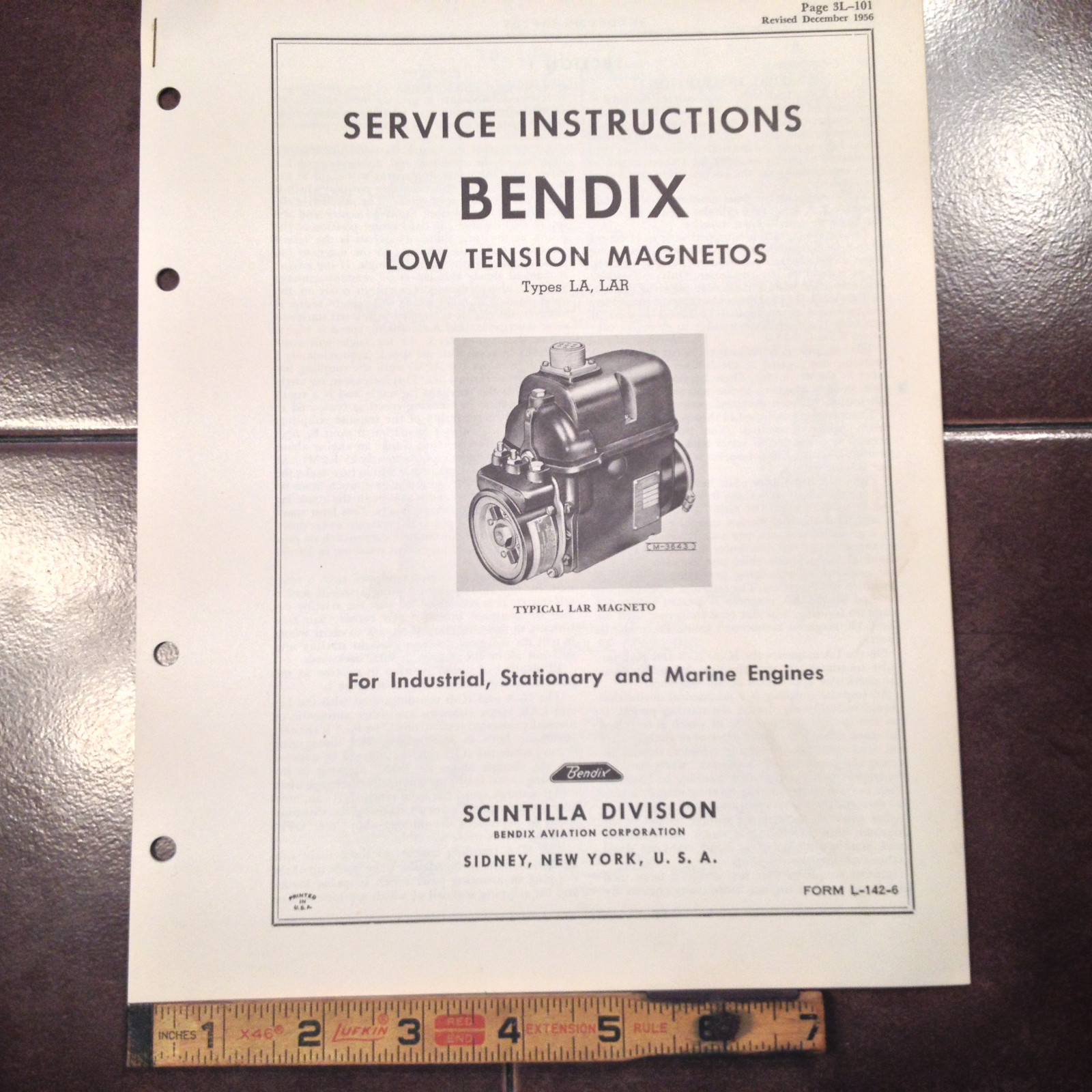 Bendix LA & LAR Magnetos Service Instruction Manual