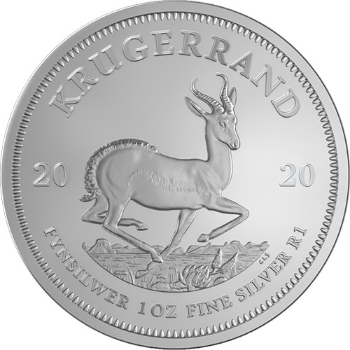 2020 1 oz South African Silver Krugerrand Coin