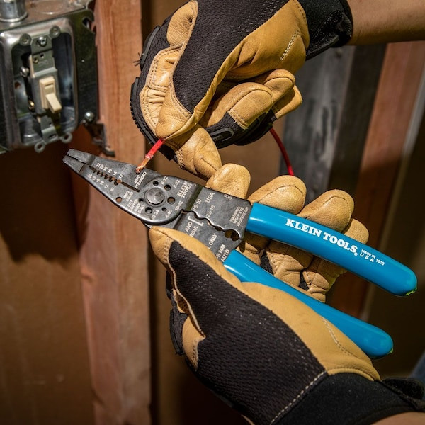 Klein Tools 1010 Long Nose Multi Tool Wire Stripper, Wire Cutters, Crimping
