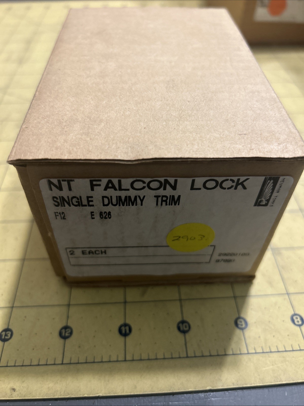 New NT Falcon Lock Single Dummy Trim F12 E626 2 Pack Satin Finish