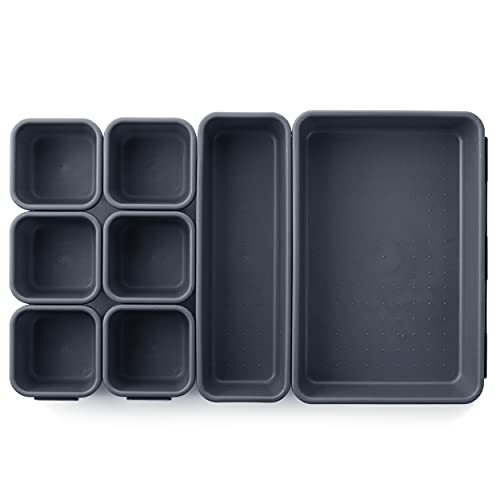 Drawer Organizer Trays Set For Office Bathroom Dresser Desk Storage Interlocking