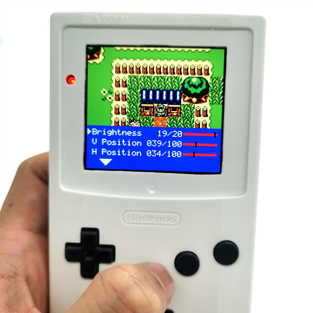 Retro Pixel Large Size IPS Backlight LCD Screen For Game Boy Color GBC Console
