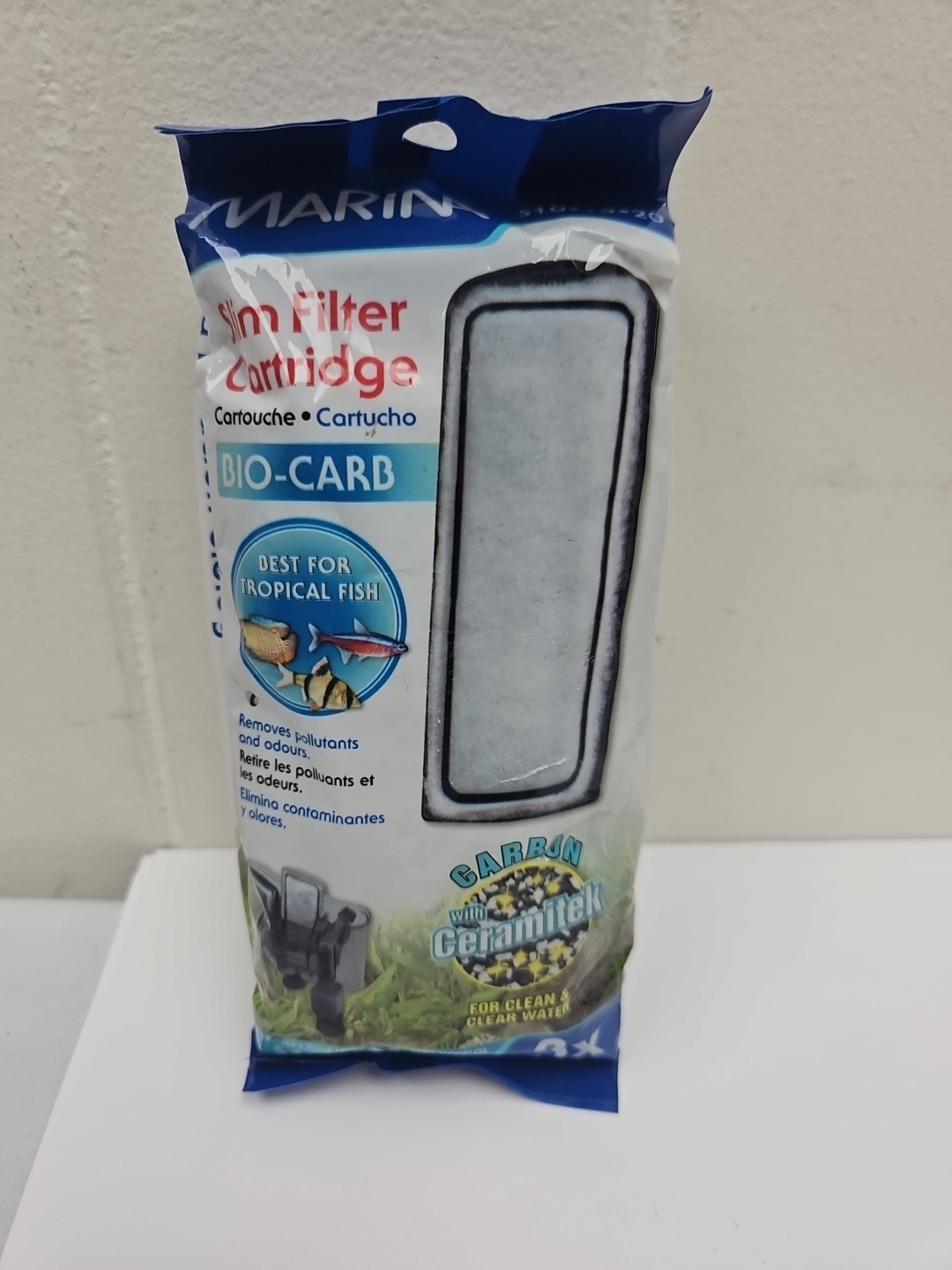 HAGEN MARINA Slim Filter Cartridge 3x A291  S10 15 20 Filters NEW BIO-CARB (A20)