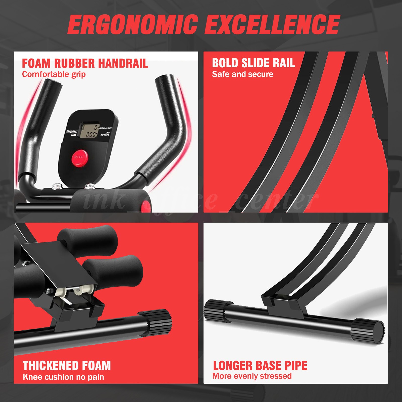 Adjustable Height Single Track Abdominal Trainer Foldable 440lbs Capacity