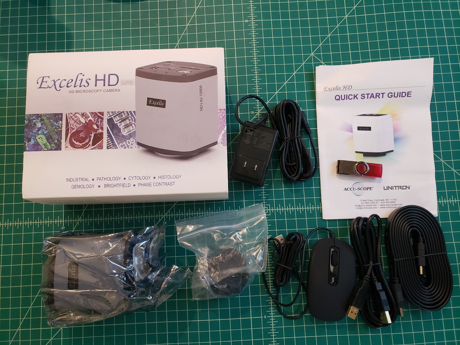 Accu-Scope Excelis HD Lite Microscope Camera AU-300-HD OPEN BOX