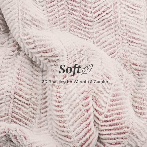 Heated Blanket Electric Blanket 50" x 60" - Cozy Soft Heated Throw Frosty Pink