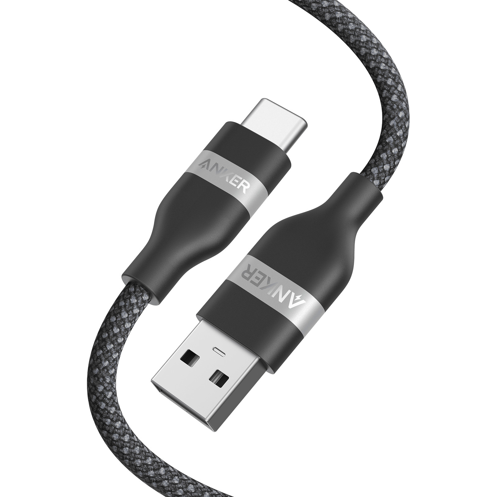 Anker USB-A to USB-C Cable (3 ft/6 ft, Upcycled-Braided)