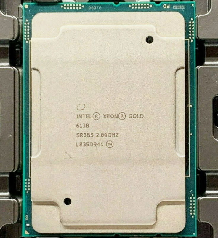 Intel Xeon Gold 6138 2GHZ 20 cores 40 threads FCLGA3647 125W cpu processor