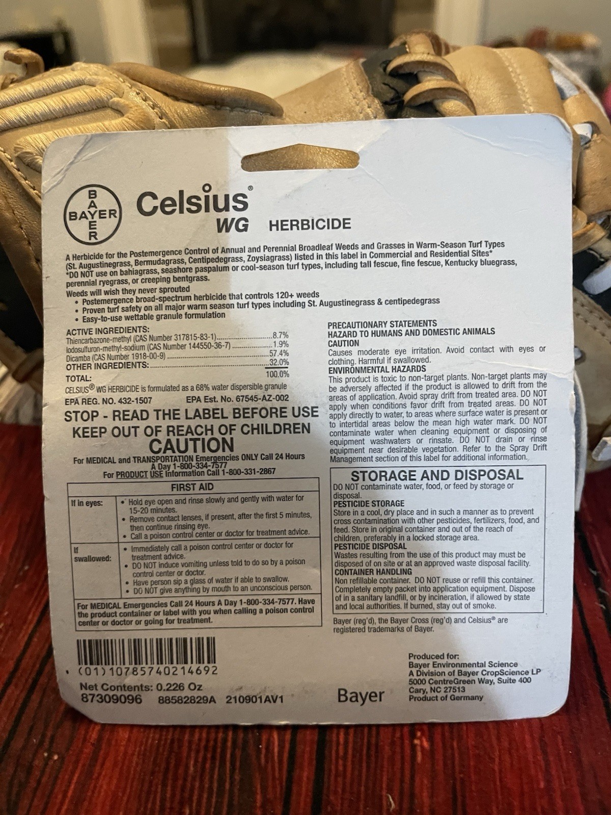 Celsius Herbicide - Single dose 0.226 oz Easy Mix Packet - Post Emergent