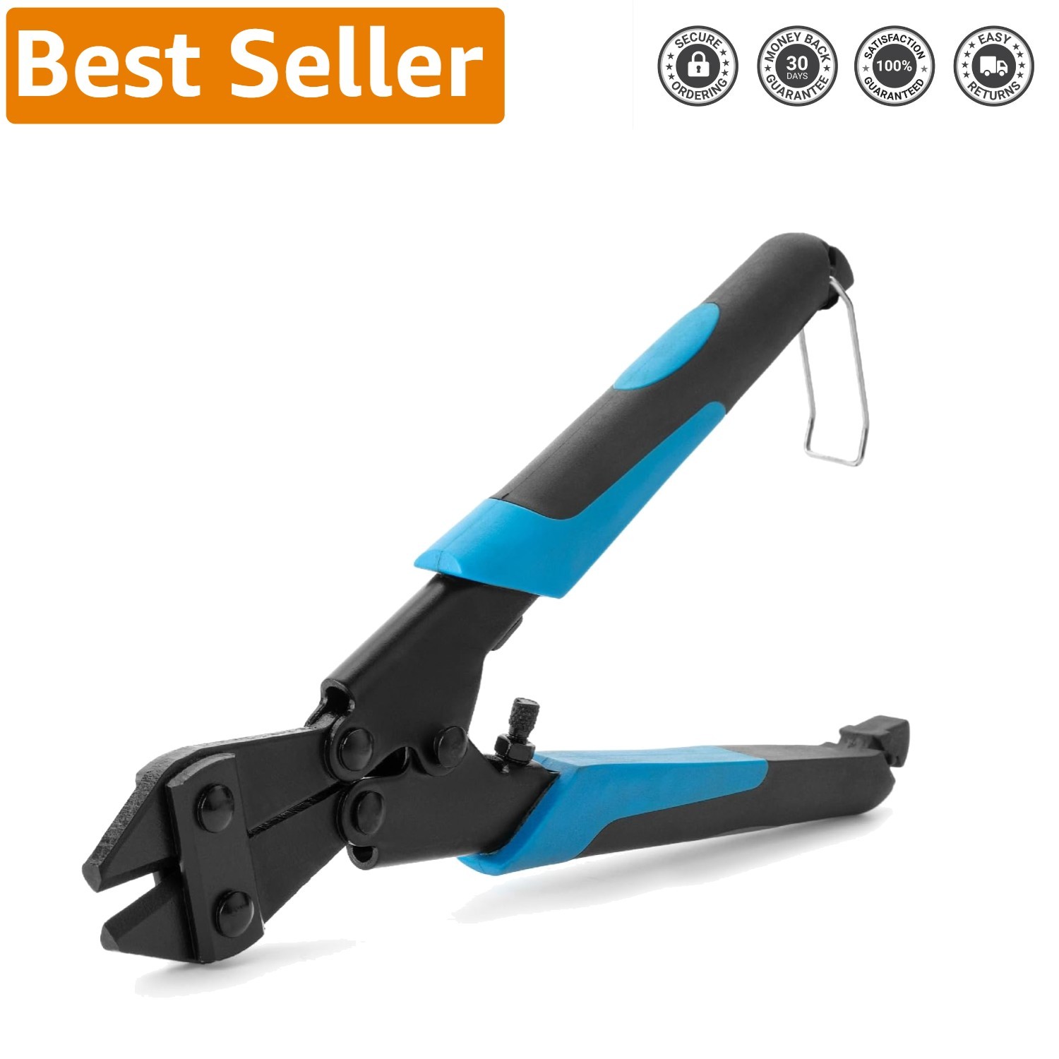 Bates 8.5-Inch Heavy Duty Bolt Cutter - Compact and Reliable Cutting Tool