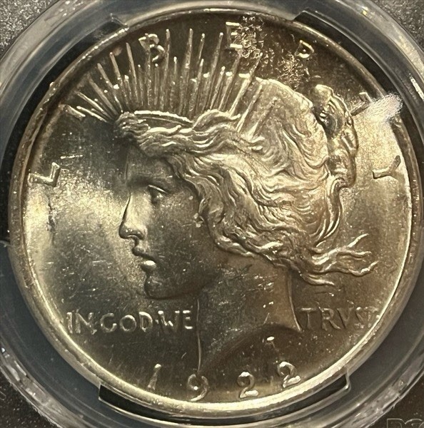 Pcgs 1922 Peace Dollar  Ms64