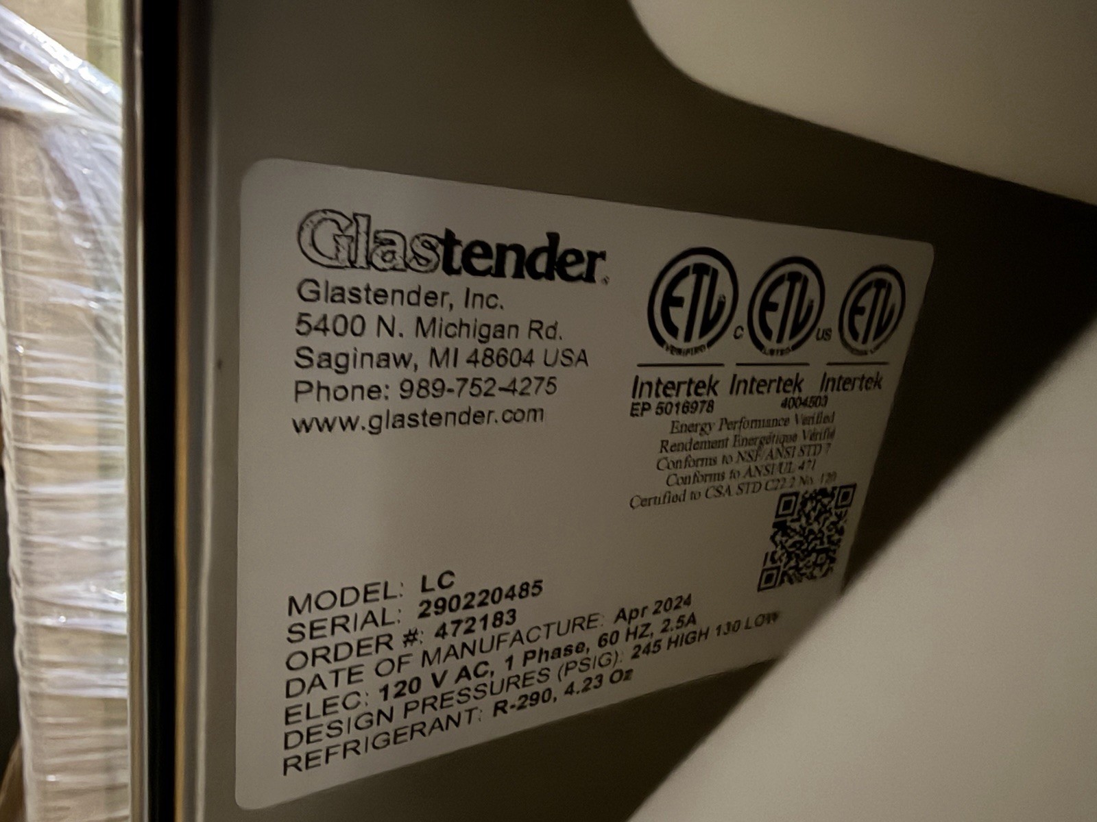Glastender LC Lettuce Crisper