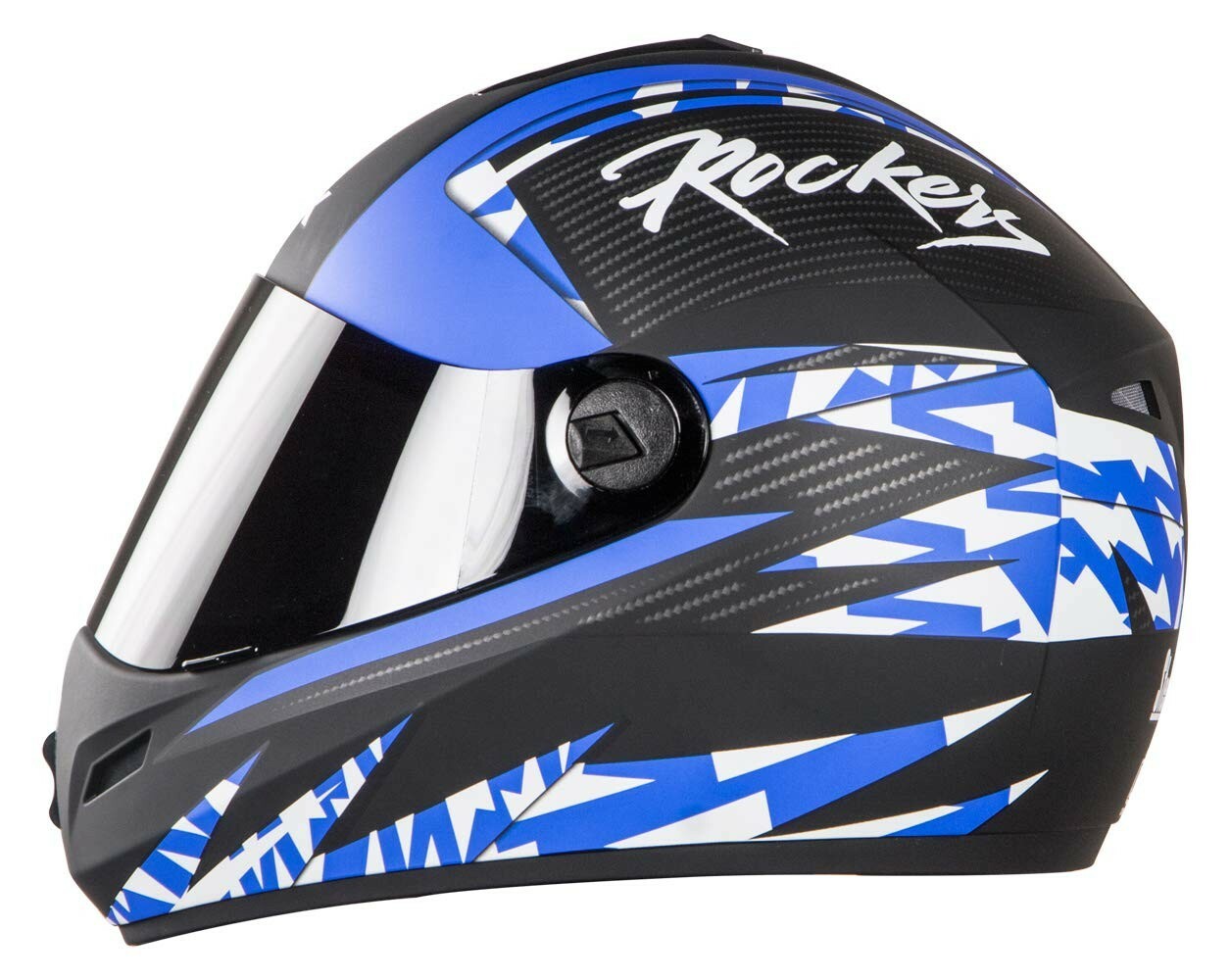 SB-39 Rox Rockers Mat Black & Blue With Smoke Visor Full Face L Size 600mm @US