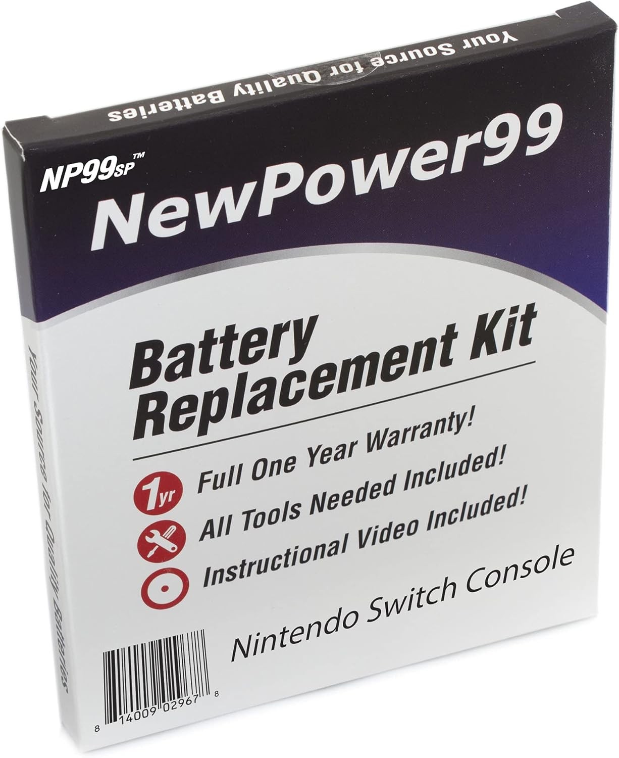 Battery Replacement Kit for Nintendo Switch Console with Tools How to Video