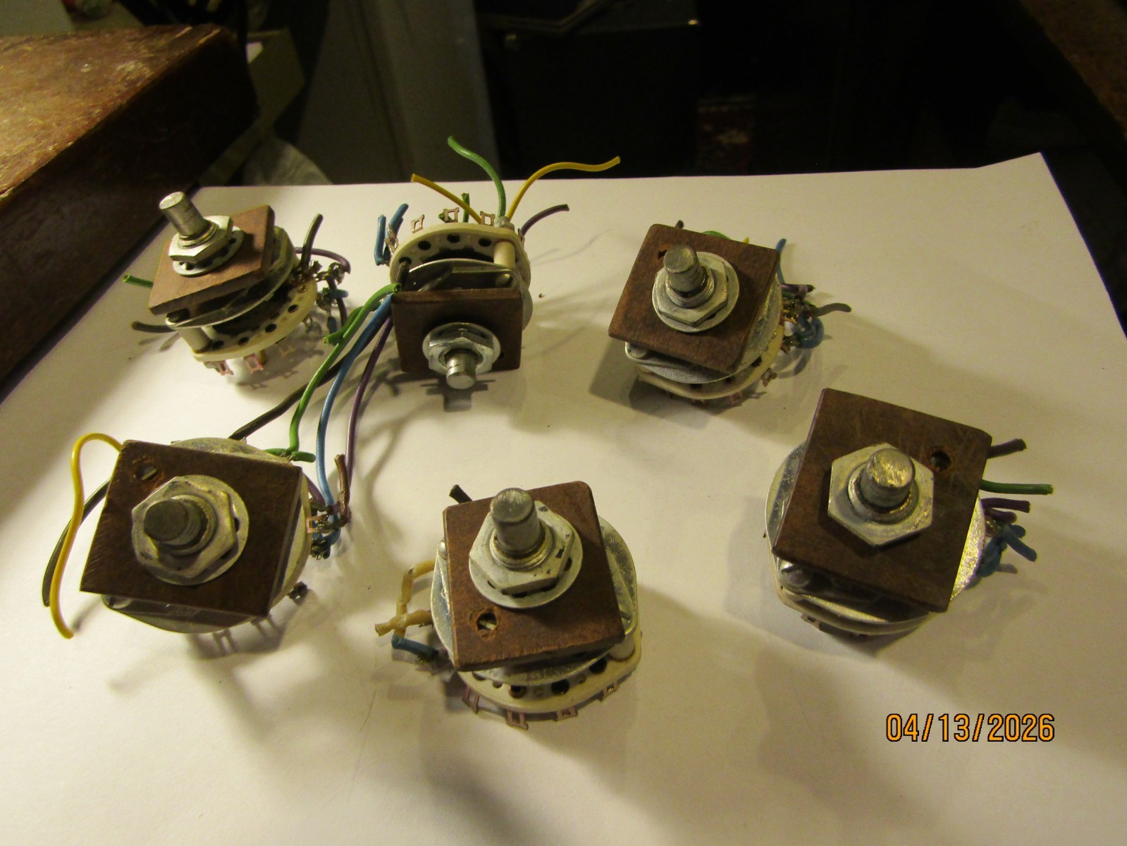 CRL Electroswitch PA2001 Rotary Switch Set of 6 Used Switches