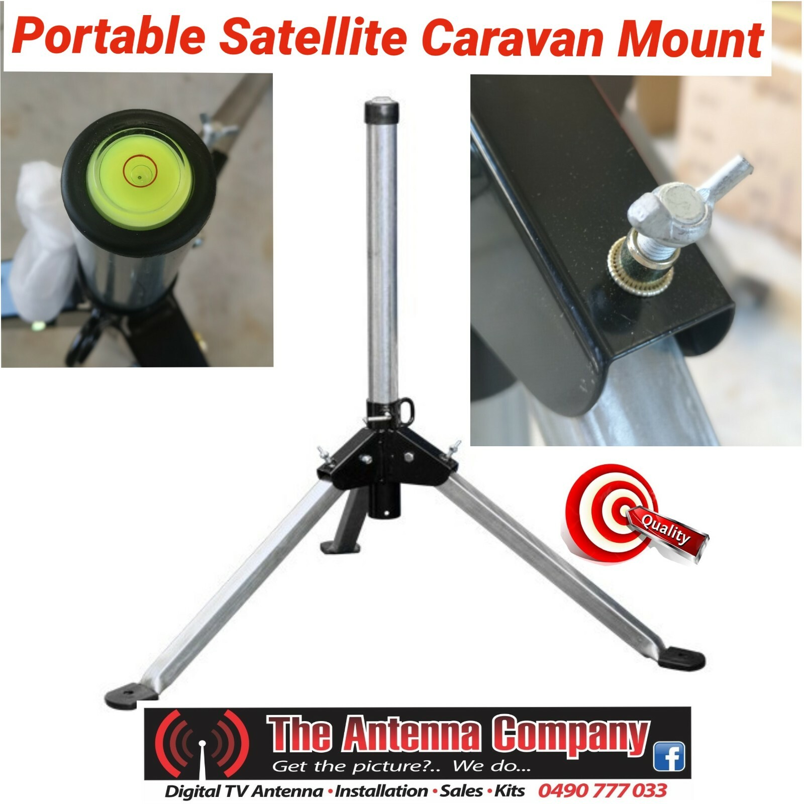 Satellite dish portable mount foxtel vast camping FTA quality peggable quality A