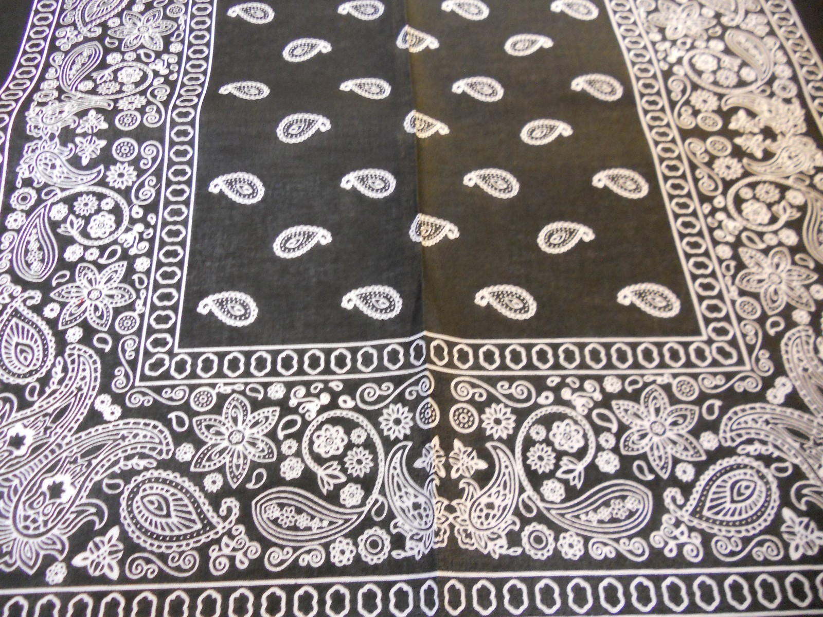 6 Pack XL Bandana Print Scarf Head Wrap Wristband 100%Cotton Big Size27x27