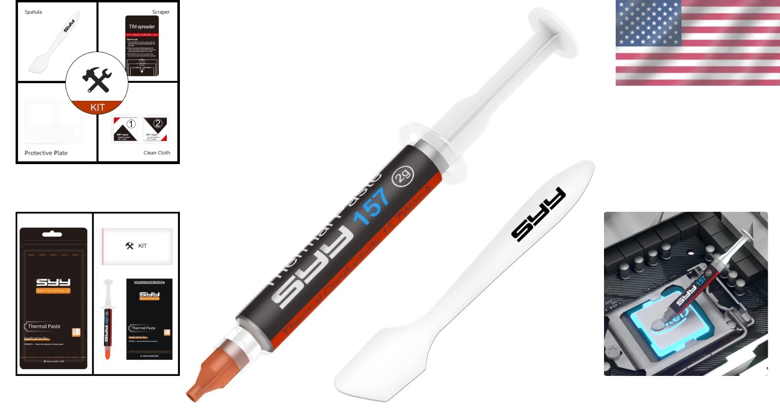 Non-Conductive Thermal Paste 2g - Ultimate Cooling for CPU & GPU Performance