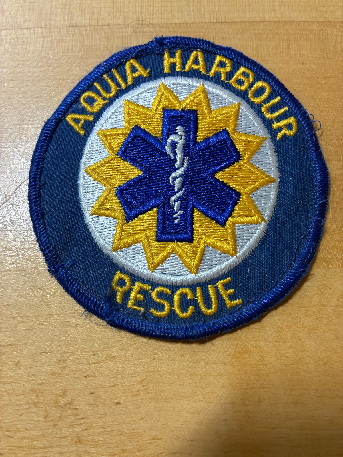 Aqua Harbor Rescue Patch. Free Shipping