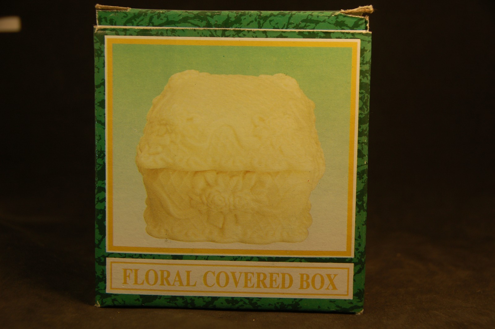 Floral Covered Box Floral Fantasy 4x4x3