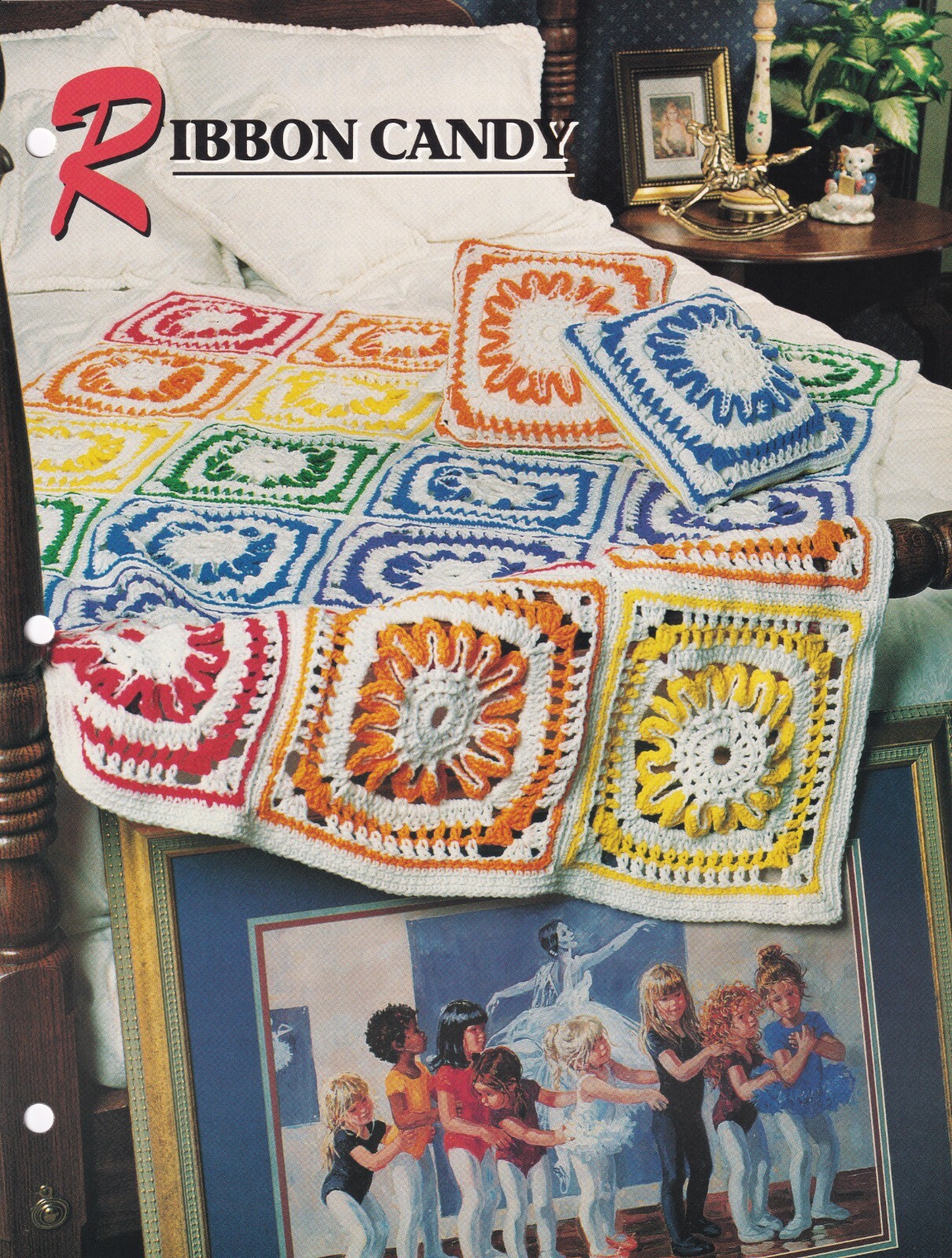 Crochet Afghan Pattern RIBBON CANDY Instructions Annie's