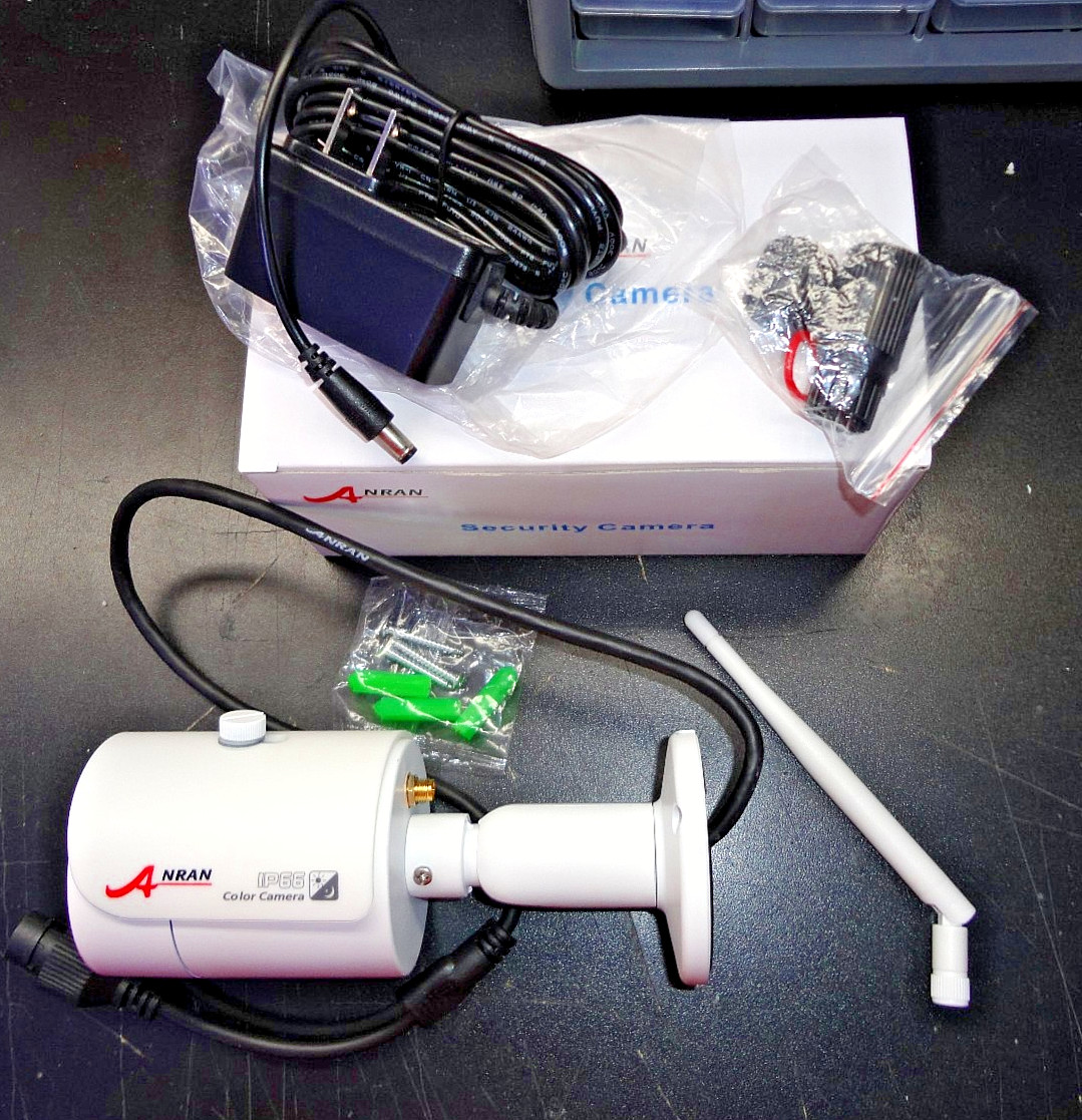 New - Anran AR-36DH WiFi  Bullet Camera w/ NIght Vision & Power Supply