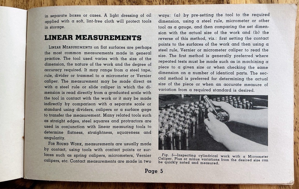 Starrett Precision Tools Booklet: The Tools and Rules for Precision Measuring
