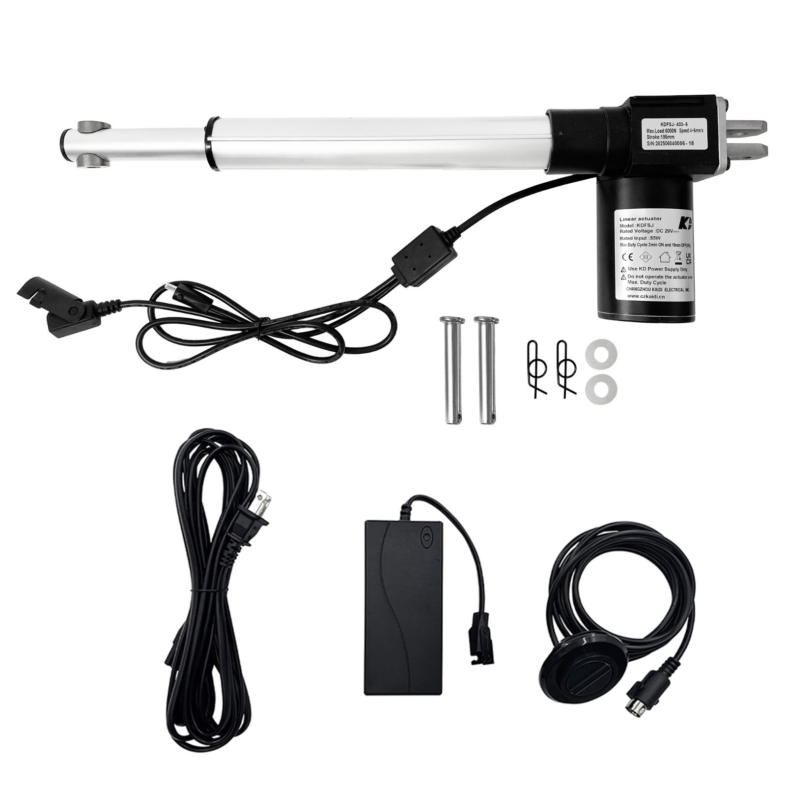 Kaidi KDFSJ-403-6 Motor Linear Actuator Kit for Power Recliner Sofa Lift Chairs
