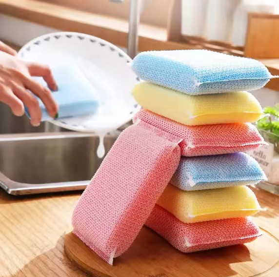 5/20Pcs Dishwashing Sponge Cleaning Thick Dishwashing Pad Kitchen Scrubbing Dish
