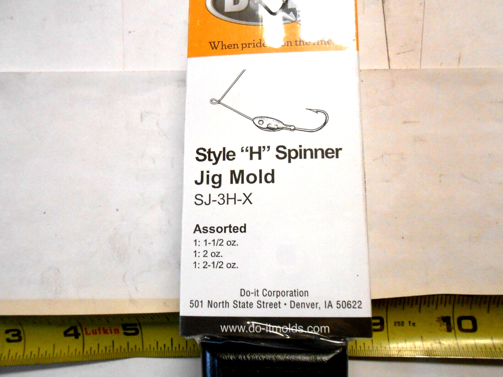 3368 DO-IT Style H Spinnerbait Mold 1-1/2 - 2-1/2 oz