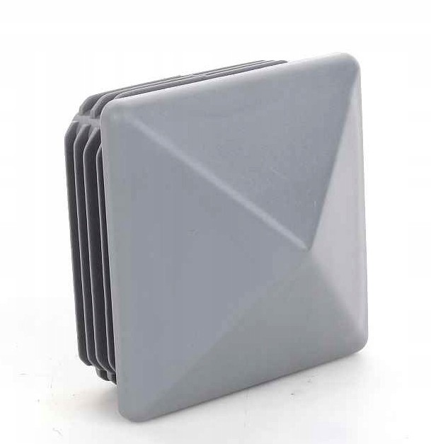 10x Pyramid Post Caps 15x15 mm Square Grey Kappe Plastic Cover