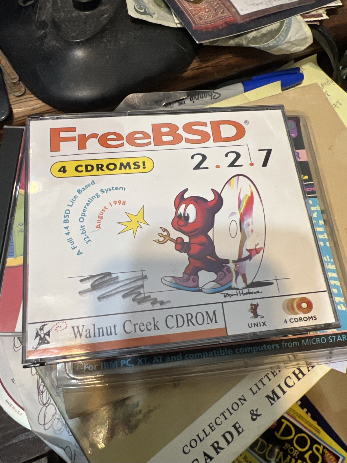 FreeBSD 2.2.7 UNIX OS Install CD Walnut Creek CDROM August 1998