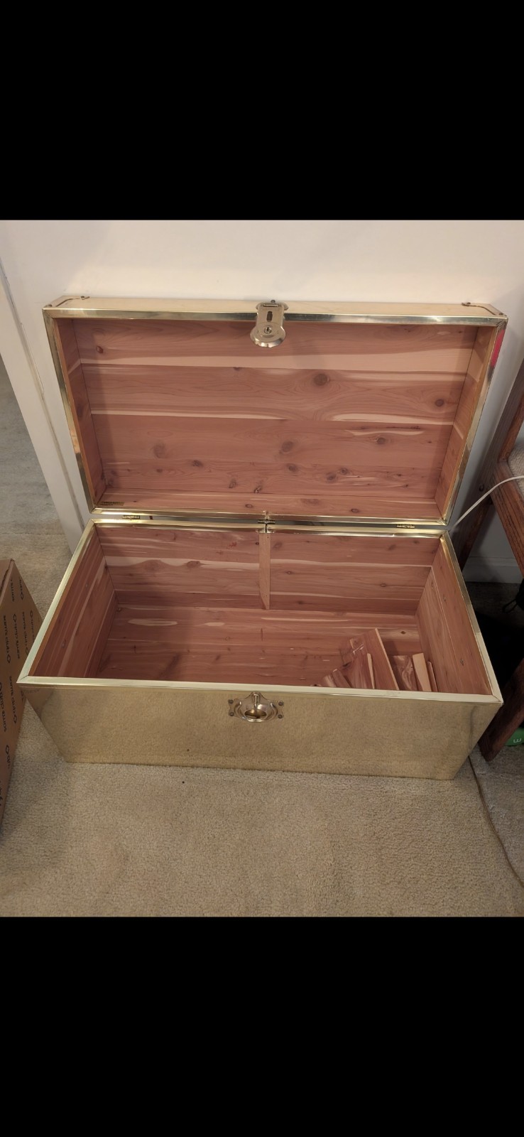 Brass Small Cast Key Polished Skeleton Antique Desk Cabinet Hope Chest