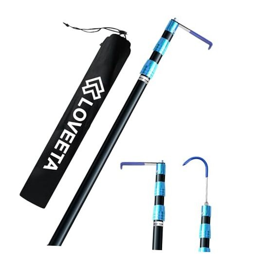 6.3 Ft Cargo Grabber Reach Retriever Tool - 2.0 New Upgraded Jet Black