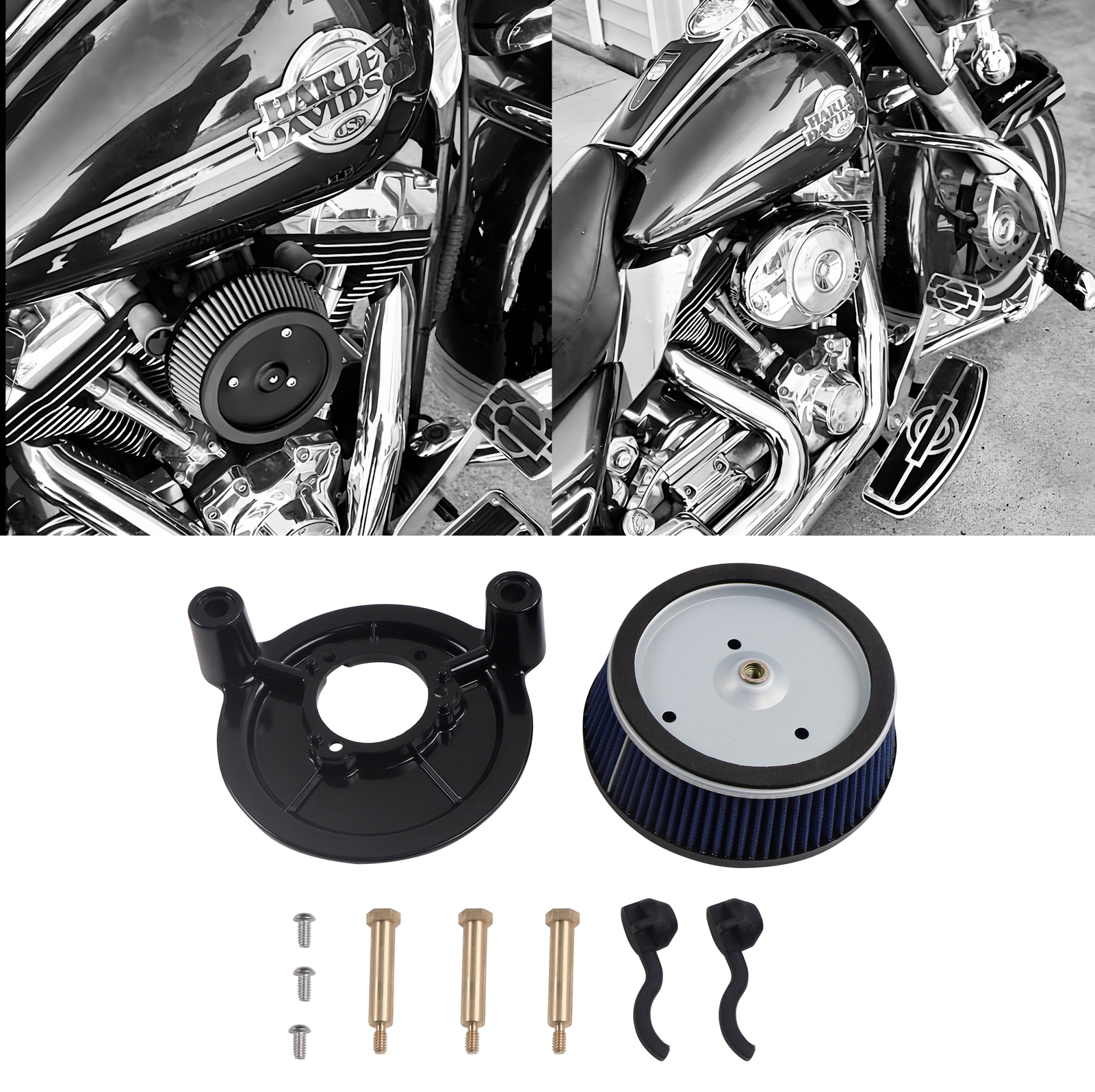 SHARKROAD High Flow Air Cleaner for Harley to Enhance Engine's Performance