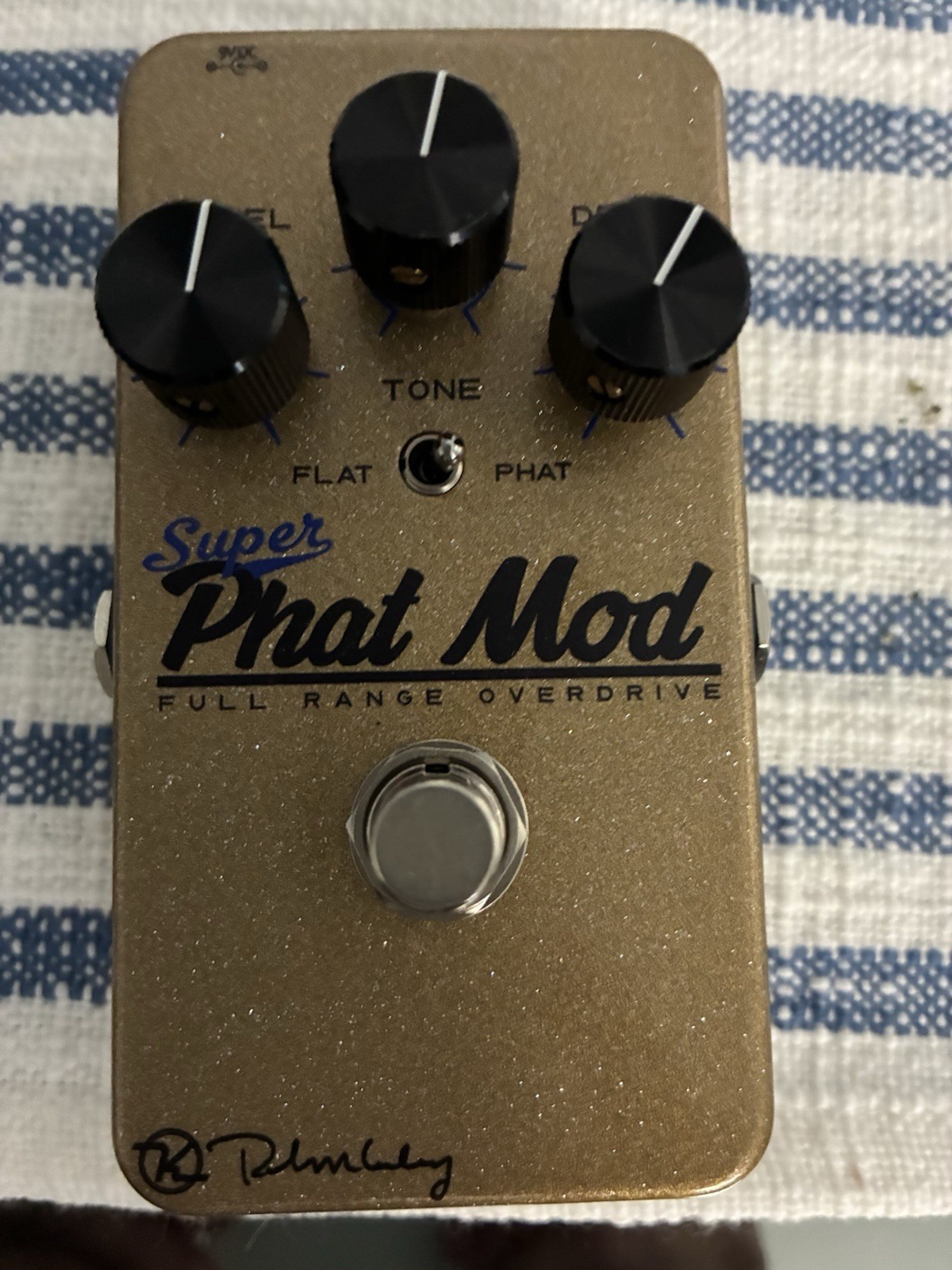 Keeley Super Phat Mod Full Range Overdrive  Pedal - Gold- New!