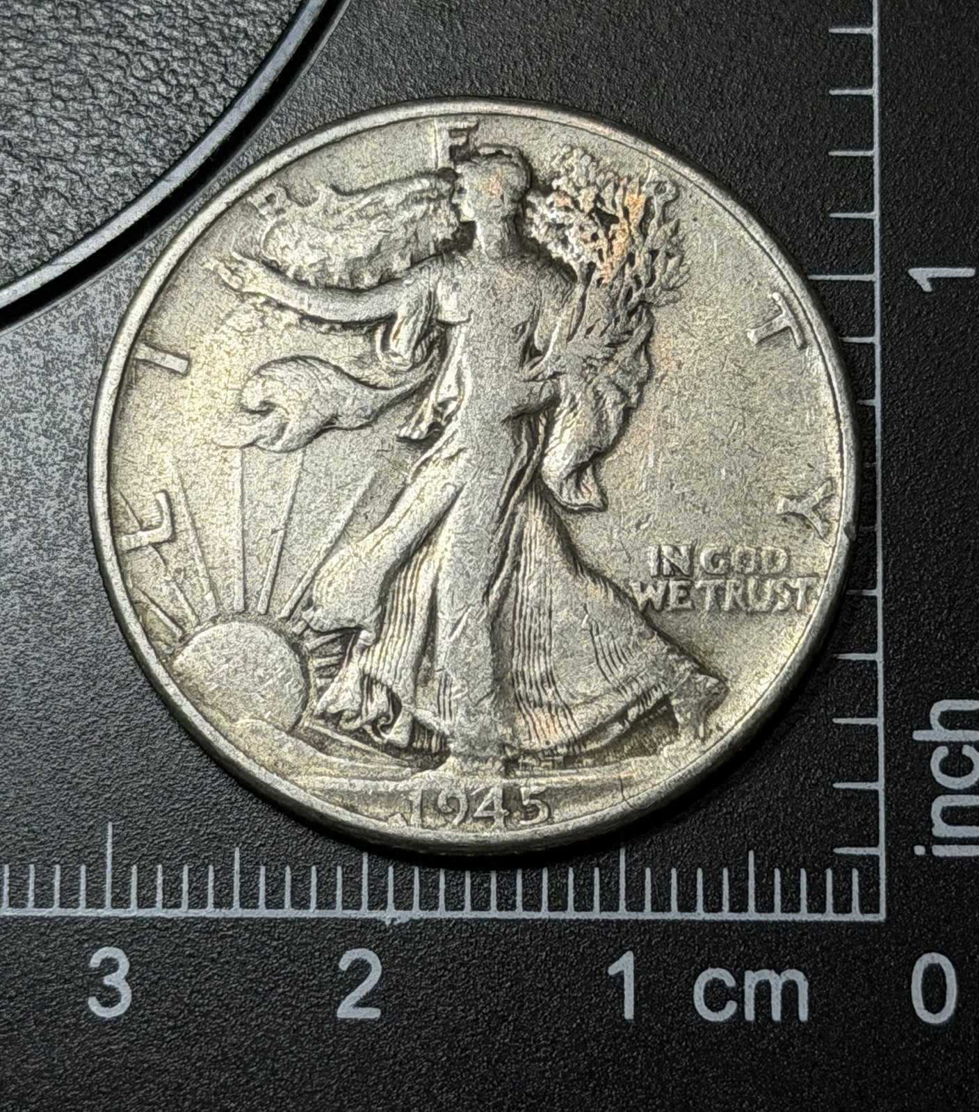 1945 Walking Liberty Silver Half Dollar / Cud Coin / DDO / DDR