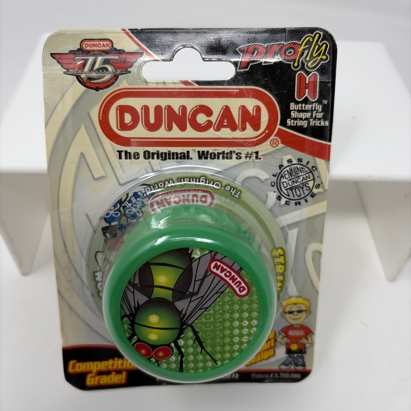 Vintage  2004 Duncan Yo-Yo Pro Fly Green 75th Anniversary Sealed New in Package