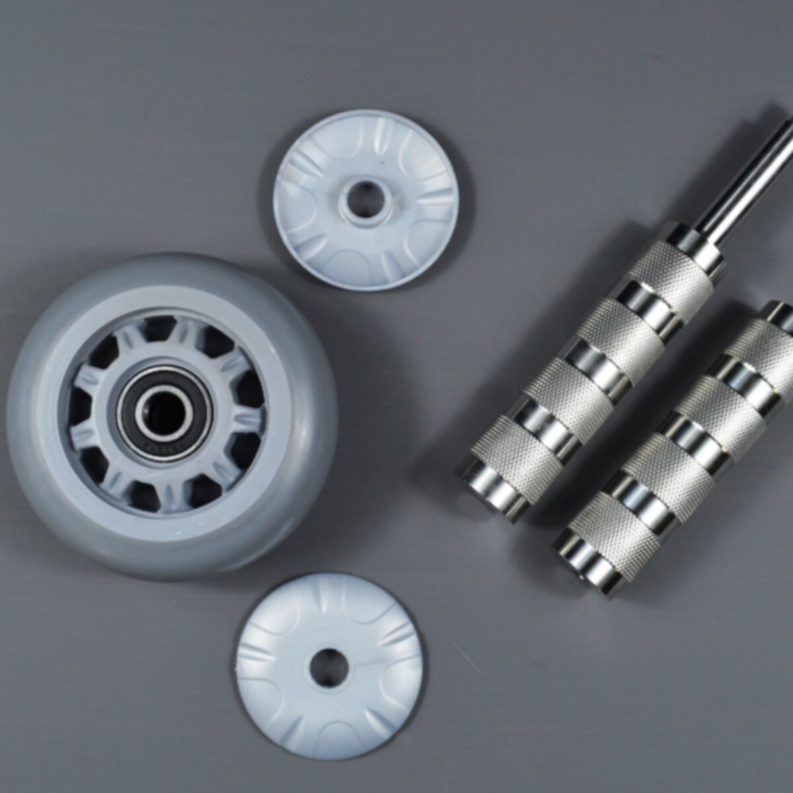 Stainless Steel Primary and Secondary Wheel Knurled Grips Fitness Gear